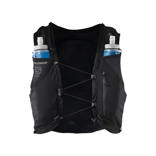 Salomon Accessories Salomon ADV SKIN 5 Running Vest Pack with Flasks in Black - Up and Running