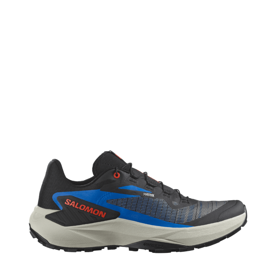 Salomon Shoes Salomon Men's Genesis Running Shoes in Black/French Blue/Cherry Tomato SS25 - Up and Running