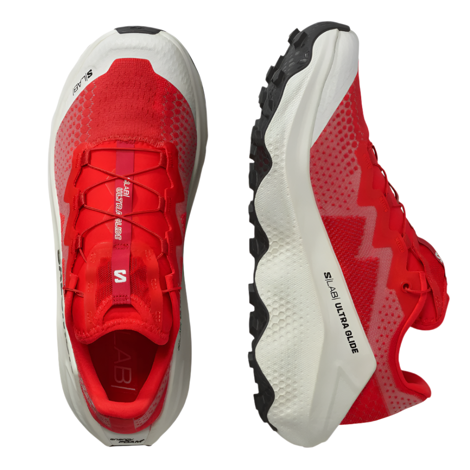 Salomon Shoes Salomon Men's S/Lab Ultra Glide Trail Running Shoes in Fiery Red/Pompeian Red/Vanilla Ice SS25 - Up and Running
