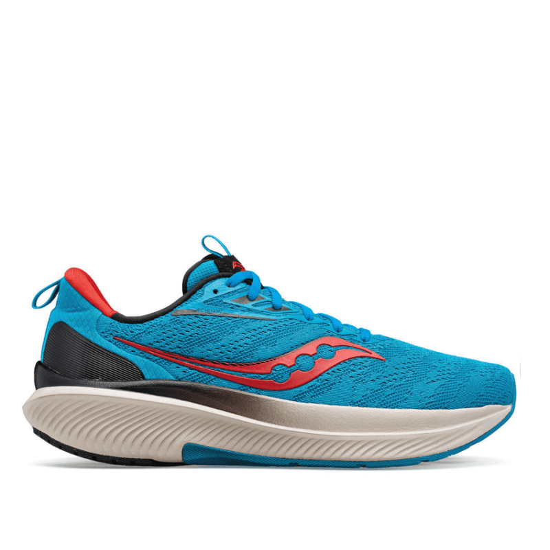 Saucony Shoes Saucony Echelon 9 Men's Running Shoes in Ocean/Red Rock AW23 - Up and Running