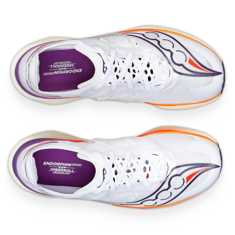 Saucony Shoes Saucony Endorphin Elite Women's Running Shoes White/Vizired - Up and Running