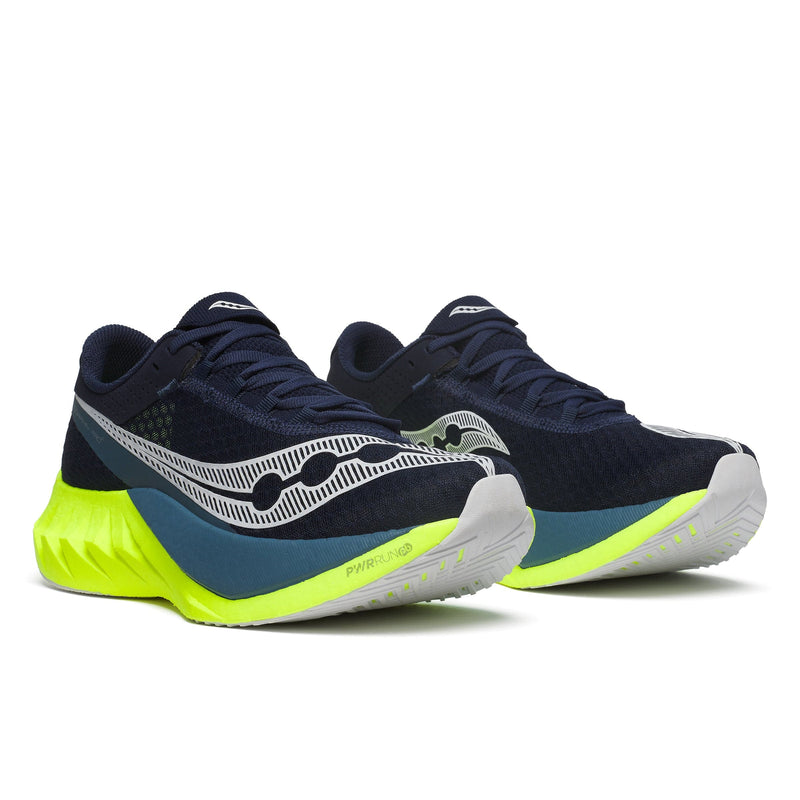 Saucony Shoes Saucony Endorphin Pro 4 Men's Running Shoes Navy/Citron AW24 - Up and Running