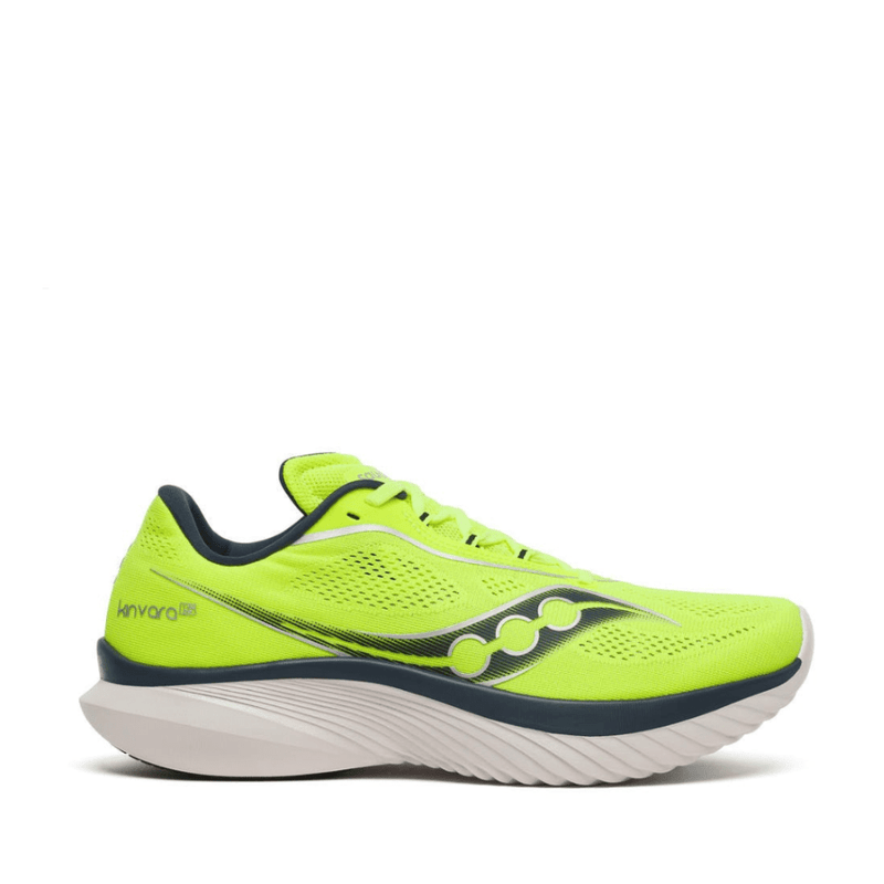 Saucony Shoes Saucony Kinvara 15 Men's Running Shoes Citron/Navy AW24 - Up and Running