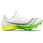 Saucony Shoes Saucony Men's Endorphin Cheetah Running Spikes in White/Slime - Up and Running