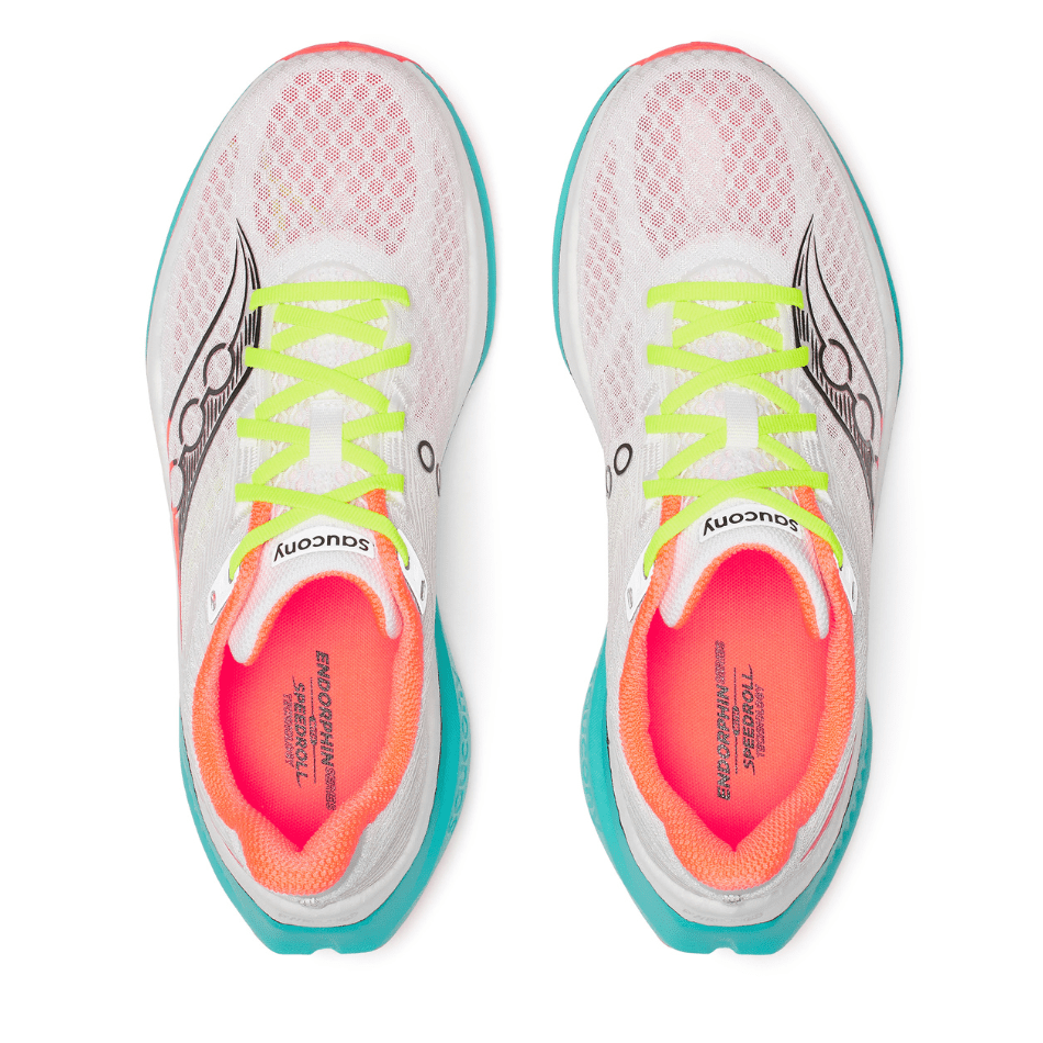 Saucony Shoes Saucony Men's Endorphin Speed 5 Running Shoes in White/Mutant AW25 - Up and Running