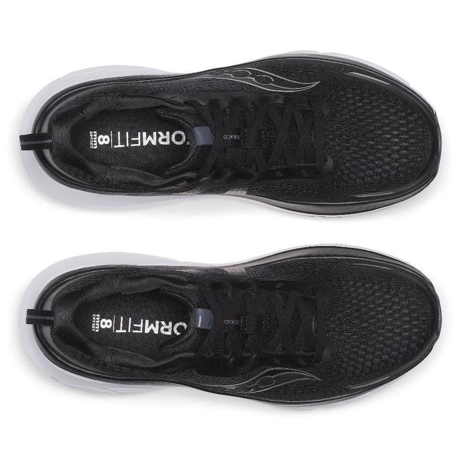 Saucony Shoes Saucony Men's Guide 18 Running Shoes in Black/White SS25 - Up and Running