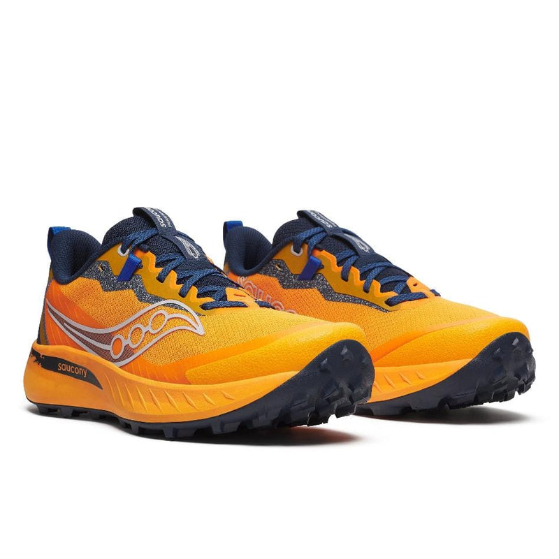 Saucony Shoes Saucony Men's Peregrine 15 Running Shoes in Peel/Navy SS25 - Up and Running