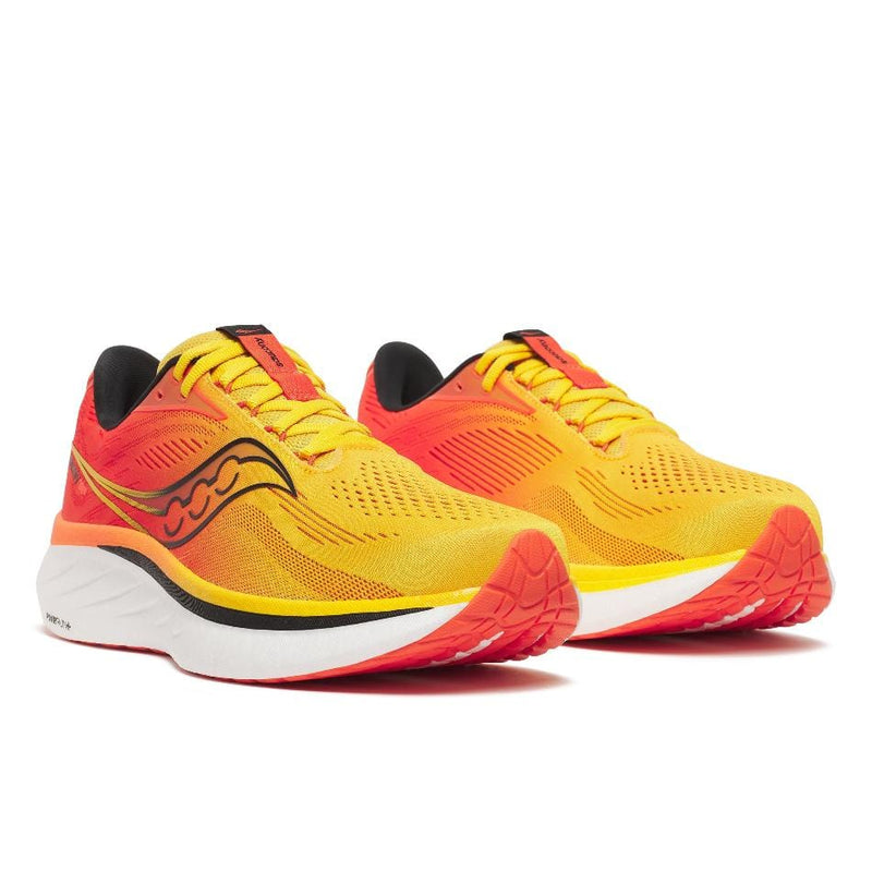 Saucony Shoes Saucony Men's Ride 18 Running Shoes in Pollen/Pepper SS25 - Up and Running