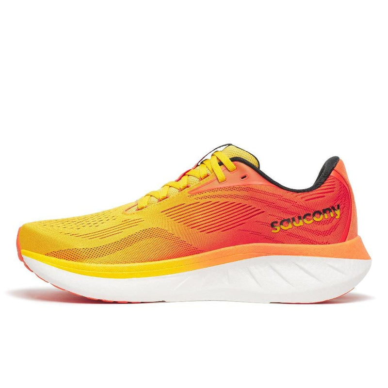 Saucony Shoes Saucony Men's Ride 18 Running Shoes in Pollen/Pepper SS25 - Up and Running