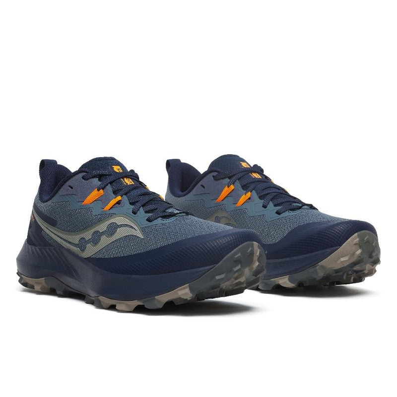 Saucony Shoes Saucony Peregrine 14 Men's Running Shoes Dusk/Navy AW24 - Up and Running