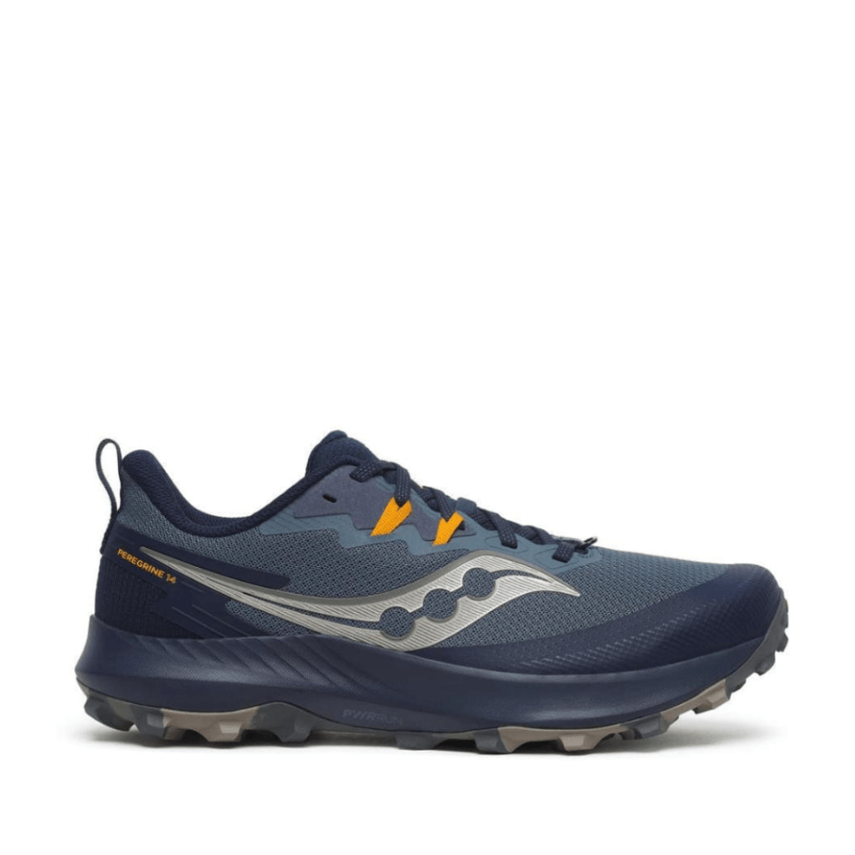 Saucony Shoes Saucony Peregrine 14 Men's Running Shoes Dusk/Navy AW24 - Up and Running