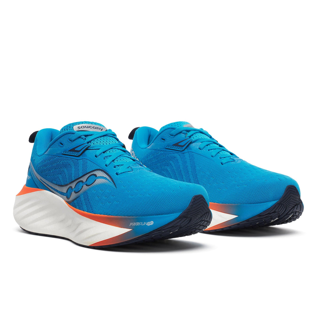 Saucony Shoes Saucony Triumph 22 Men's Running Shoes ViziBlue/Pepper AW24 - Up and Running