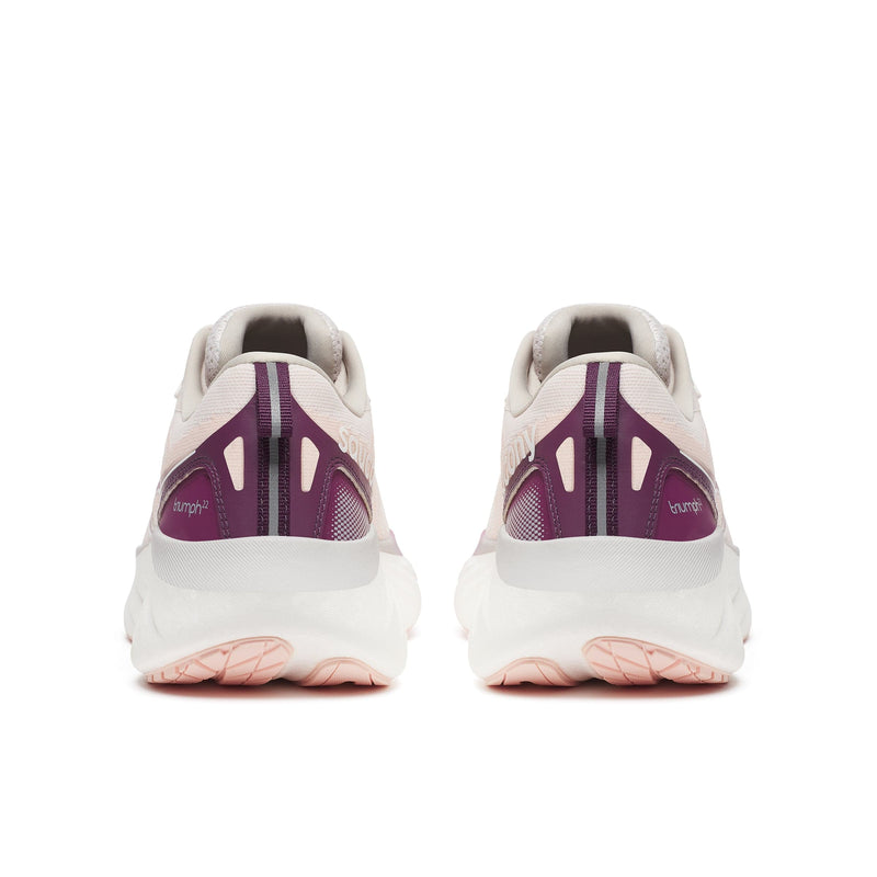 Saucony Shoes Saucony Triumph 22 Women's Running Shoes Moon/Eggplant AW24 - Up and Running