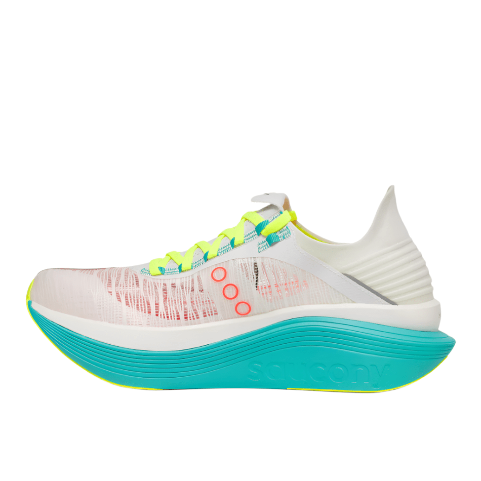 Saucony Shoes Saucony Unisex Endorphin Elite 2 Running Shoes in White/Mutant AW25 - Up and Running