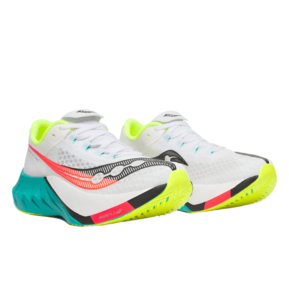 Saucony Shoes Saucony Women's Endorphin Pro 4 Running Shoes in White/Mutant AW25 - Up and Running