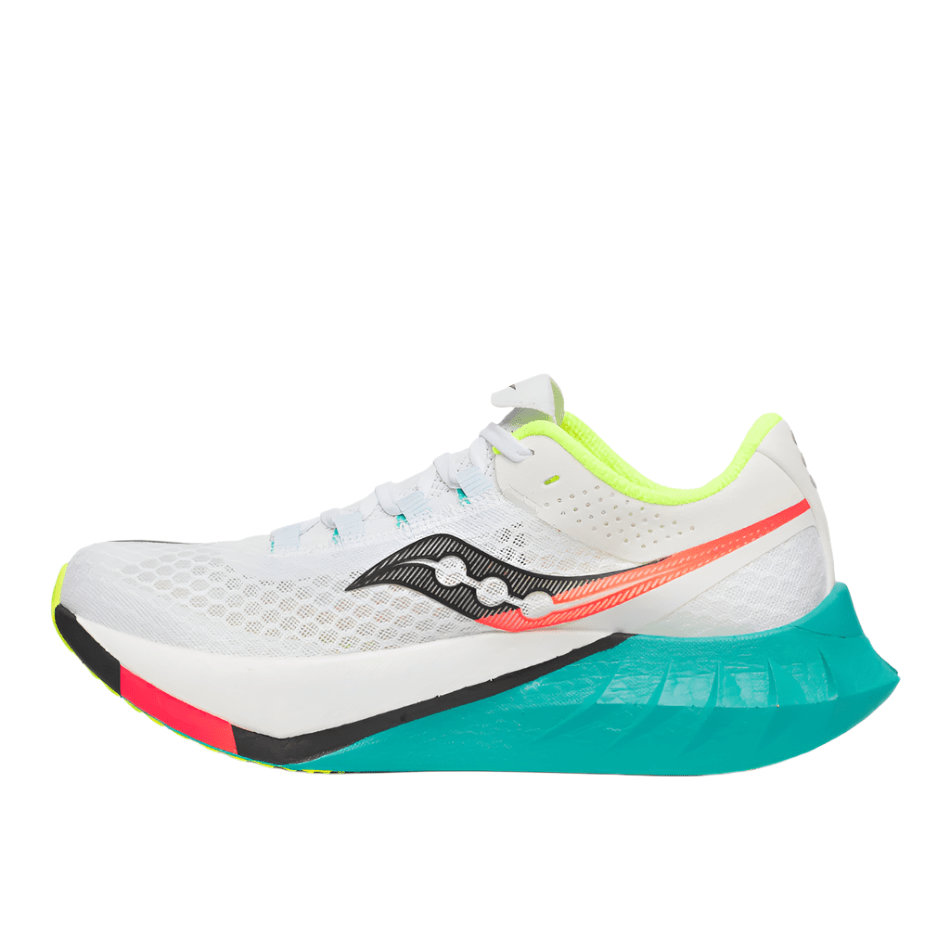 Saucony Shoes Saucony Women's Endorphin Pro 4 Running Shoes in White/Mutant AW25 - Up and Running