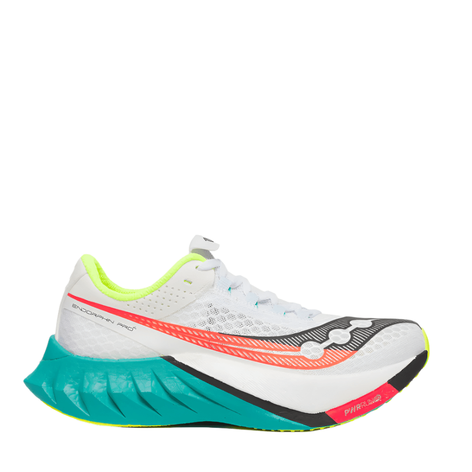 Saucony Shoes Saucony Women's Endorphin Pro 4 Running Shoes in White/Mutant AW25 - Up and Running