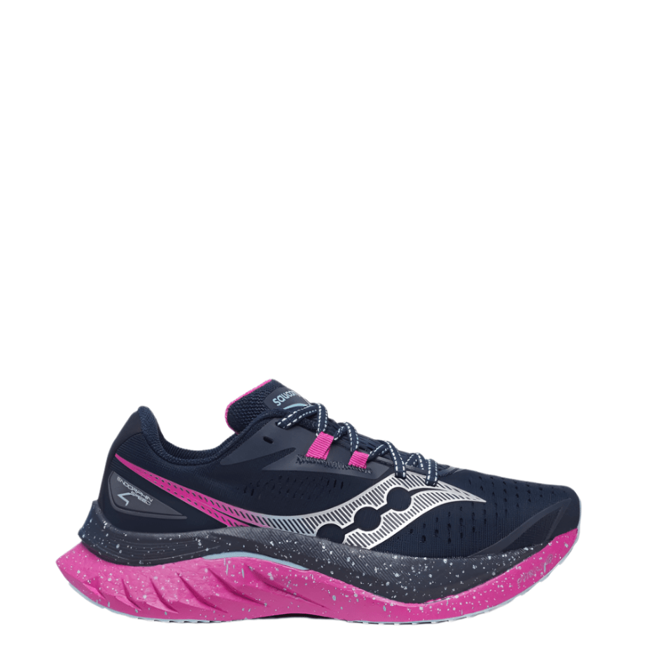 Saucony Shoes Saucony Women's Endorphin Speed 4 Running Shoes in Navy/Fuchsia SS25 - Up and Running