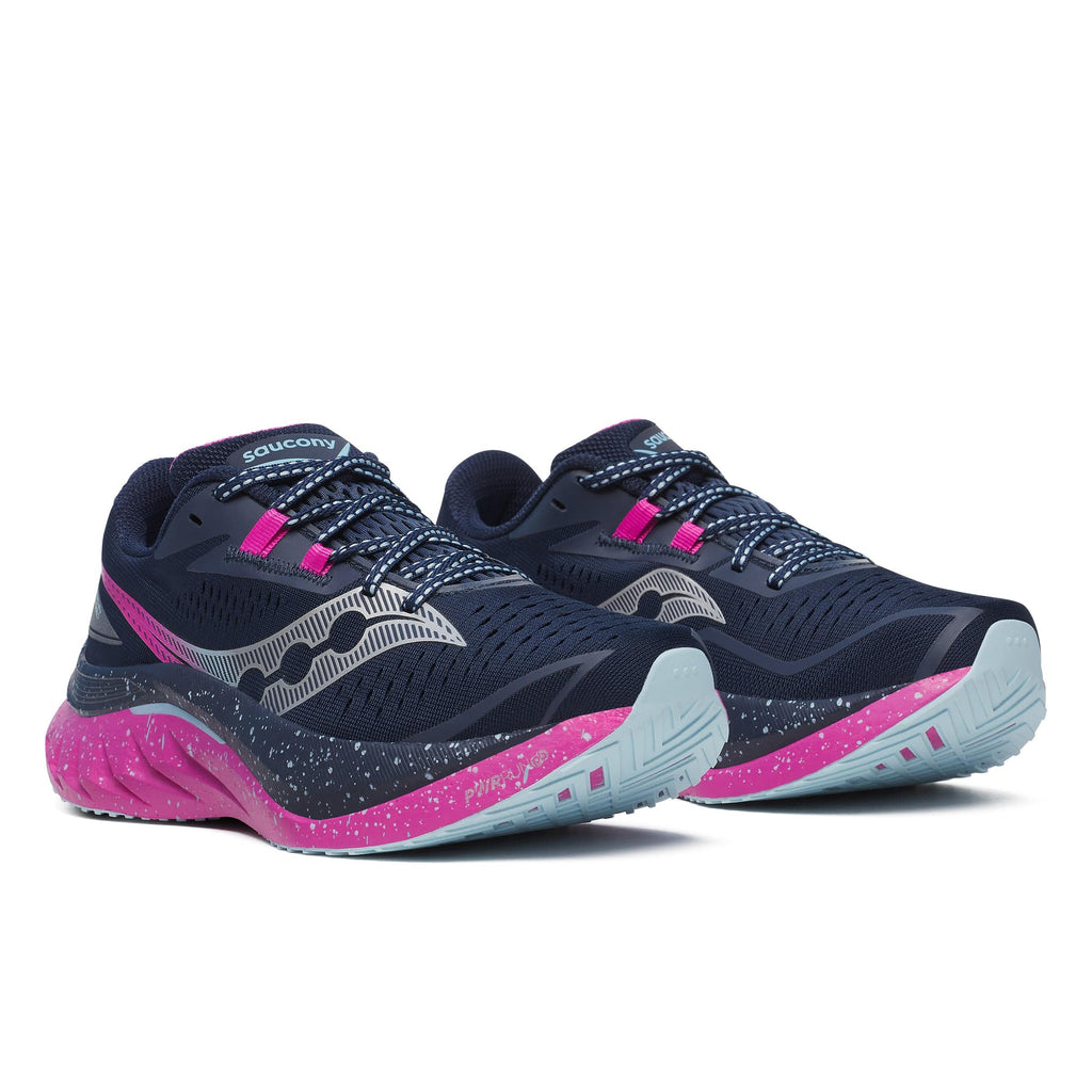 Saucony Shoes Saucony Women's Endorphin Speed 4 Running Shoes in Navy-Fuchsia SS25 - Up and Running