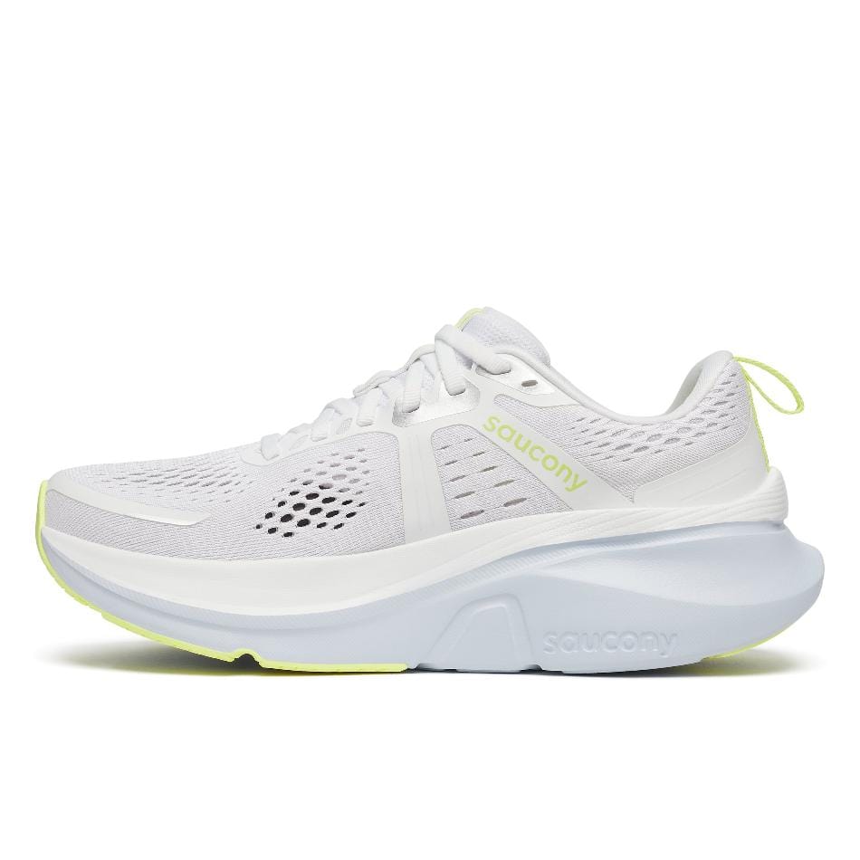 Saucony Shoes Saucony Women's Guide 18 Running Shoes in White/Ice Melt SS25 - Up and Running