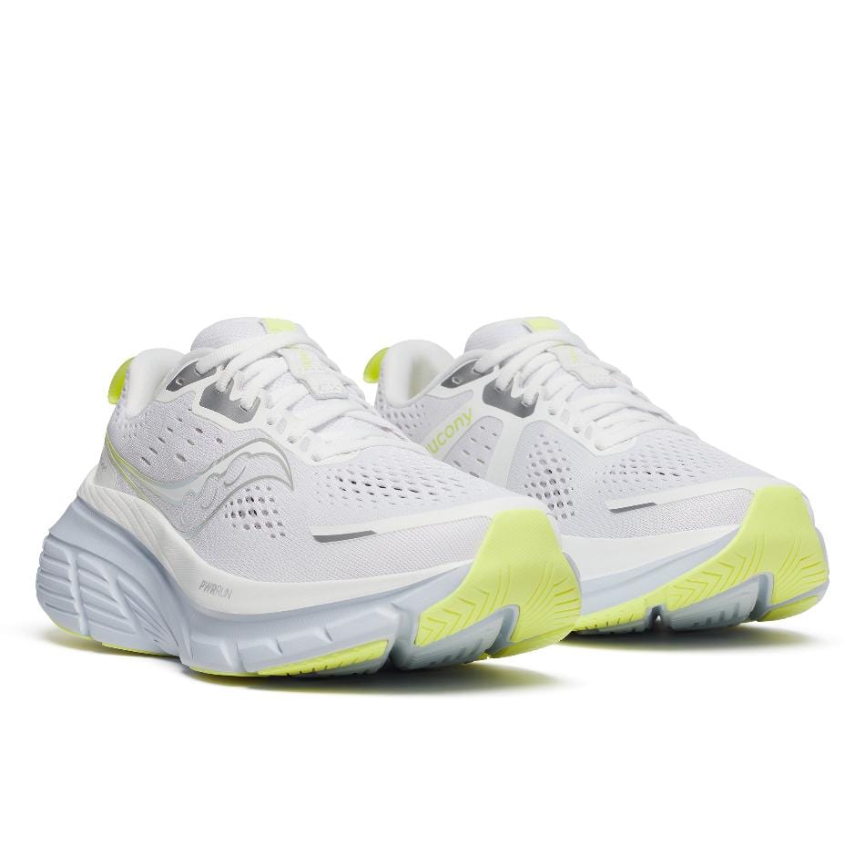 Saucony Shoes Saucony Women's Guide 18 Running Shoes in White/Ice Melt SS25 - Up and Running