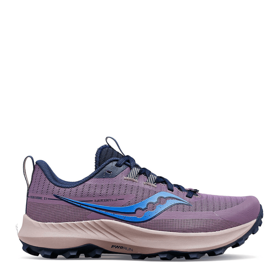 Saucony Footwear Saucony Women's Peregrine 13 Trail Running Shoes in Haze/Night AW23 - Up and Running