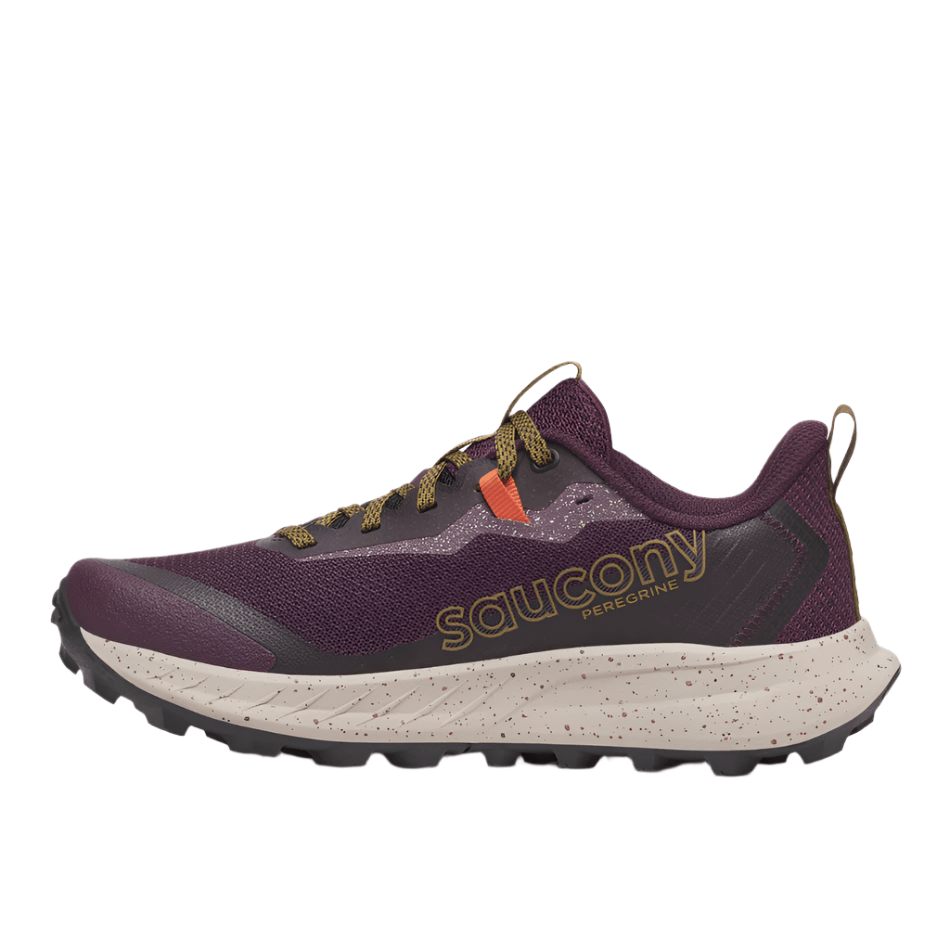 Saucony Shoes Saucony Women's Peregrine 15 Trail Running Shoes in Wine/Kodiak AW25 - Up and Running