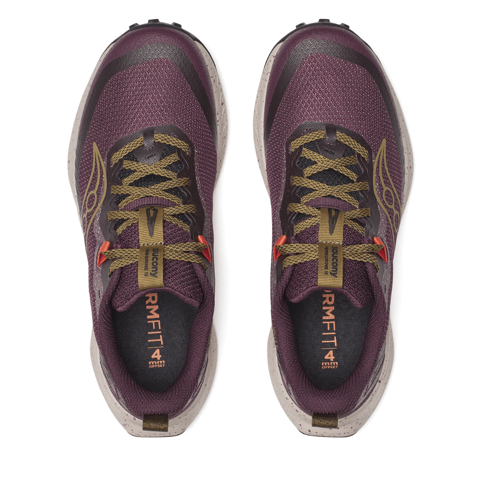 Saucony Shoes Saucony Women's Peregrine 15 Trail Running Shoes in Wine/Kodiak AW25 - Up and Running