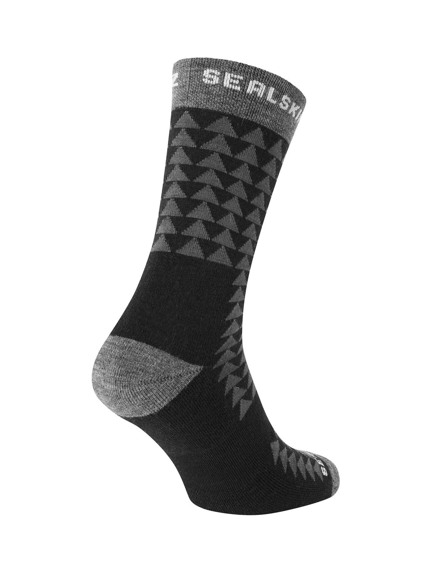 Sealskinz Accessories Sealskinz Hilgay Merino Mid Length Running Sock in Black SS25 - Up and Running