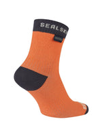 Sealskinz Socks Sealskinz Wretham Waterproof Warm Weather Ankle Length Sock in Orange AW24 - Up and Running