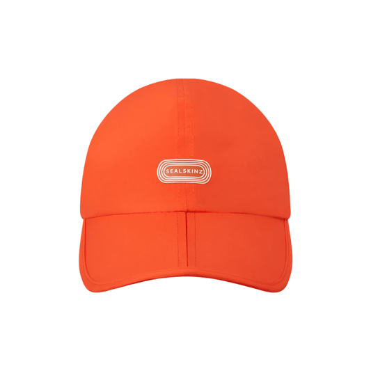 Sealskinz Accessories Sealskinz Wymondham Waterproof Quick Dry Foldable Running Cap in Orange - Up and Running