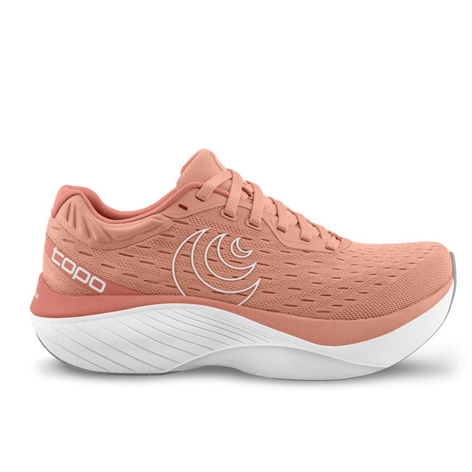 Topos Shoes Topo Women's Atmos Running Shoes Dusty Rose/White AW24 - Up and Running