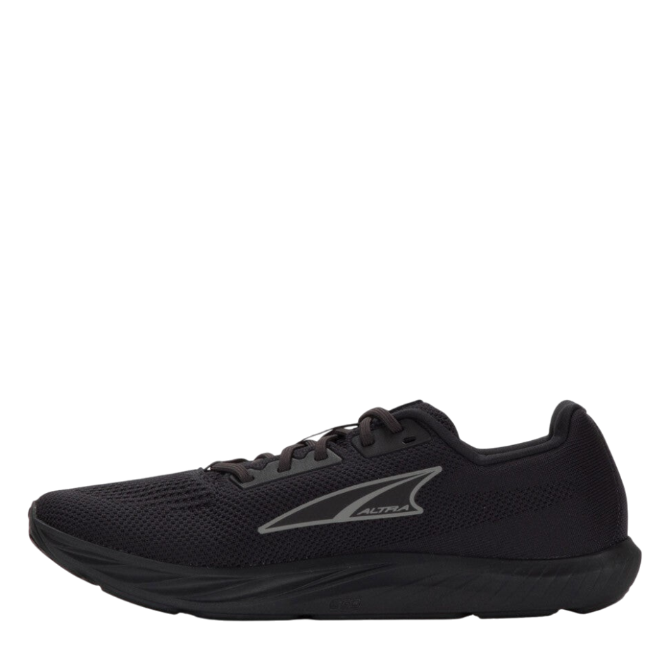 Up & Running Altra Women's Escalante 4 running shoes in black with an engineered knit upper and zero drop design.