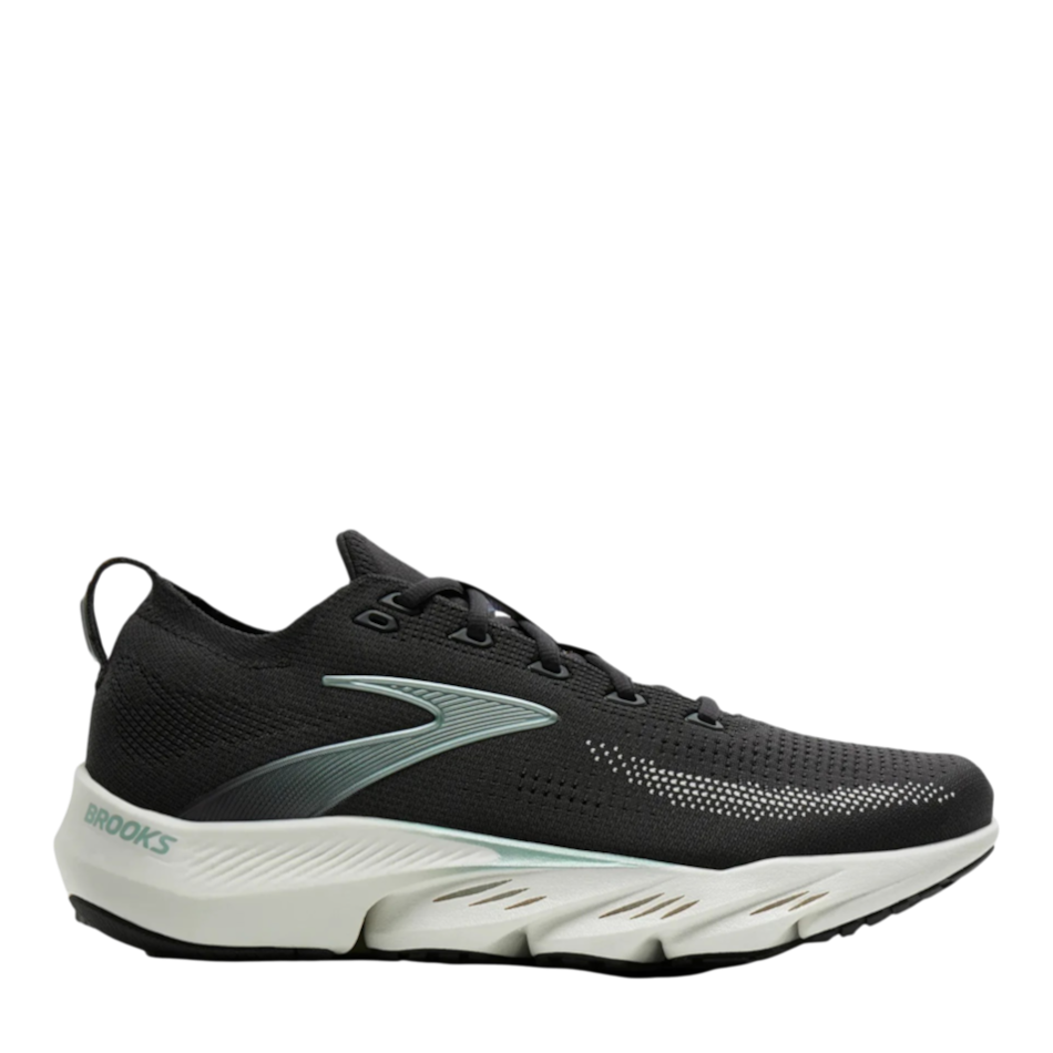 Up & Running Brooks Men's Glycerin Flex running shoes in phantom black with metallic accents and DNA TUNED cushioning.