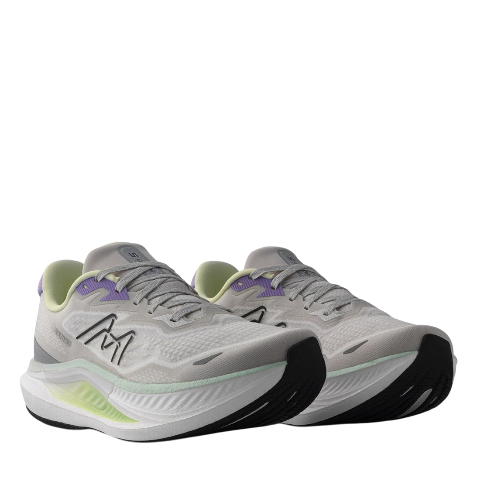 Up & Running Karhu Women's Fusion 5.0 running shoes in Antarctica and lime cream with IdealKnit mesh and Fulcrum tech