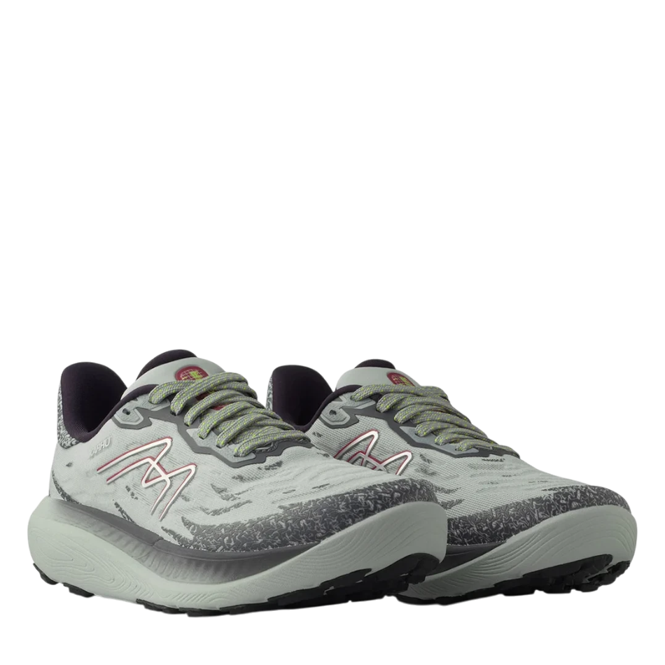 Up & Running Karhu Women's Ikoni ATR WR trail running shoes in puritan grey and anemone with water-resistant upper.