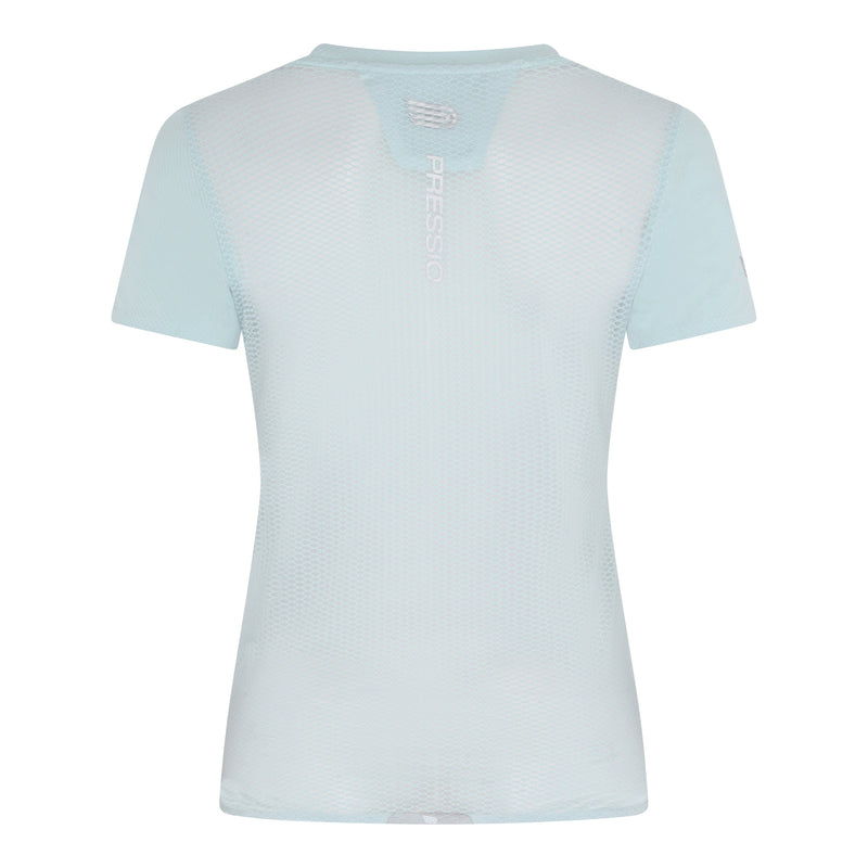 Pressio Clothing Women's Pressio Elite Short Sleeve Top - Cornflower SS24 - Up and Running