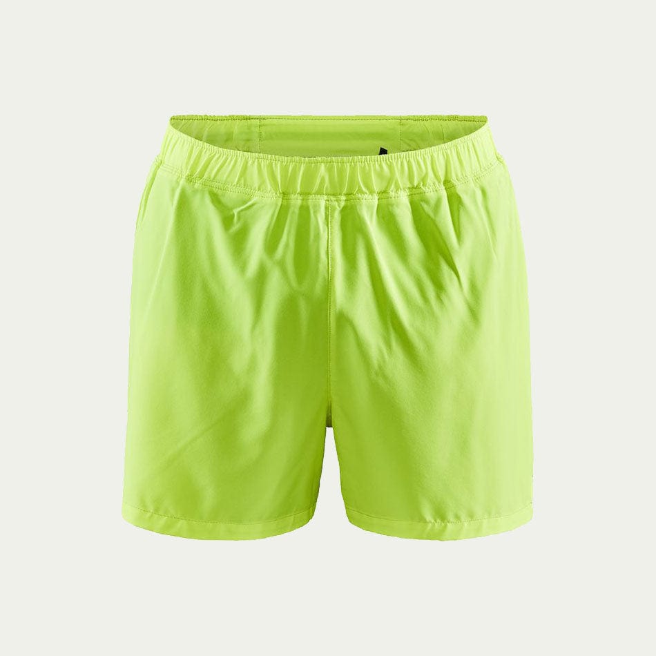 Craft Clothing S Craft Men's Essence 5" Stretch Shorts Yellow AW20 - Up and Running
