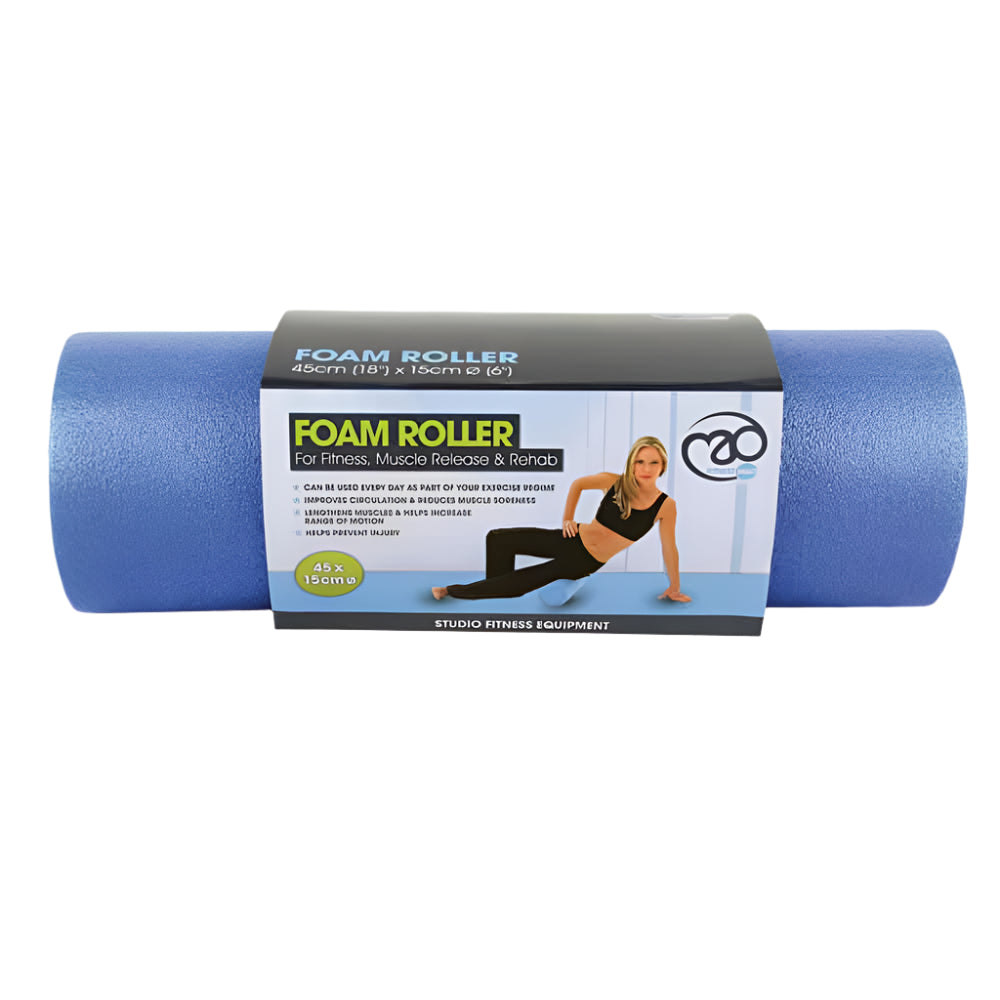 Fitness Mad Accessories Fitness Mad Foam Roller Blue 6'' - Up and Running