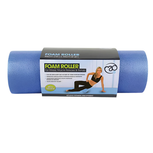 Fitness Mad Accessories Fitness Mad Foam Roller Blue 6'' - Up and Running