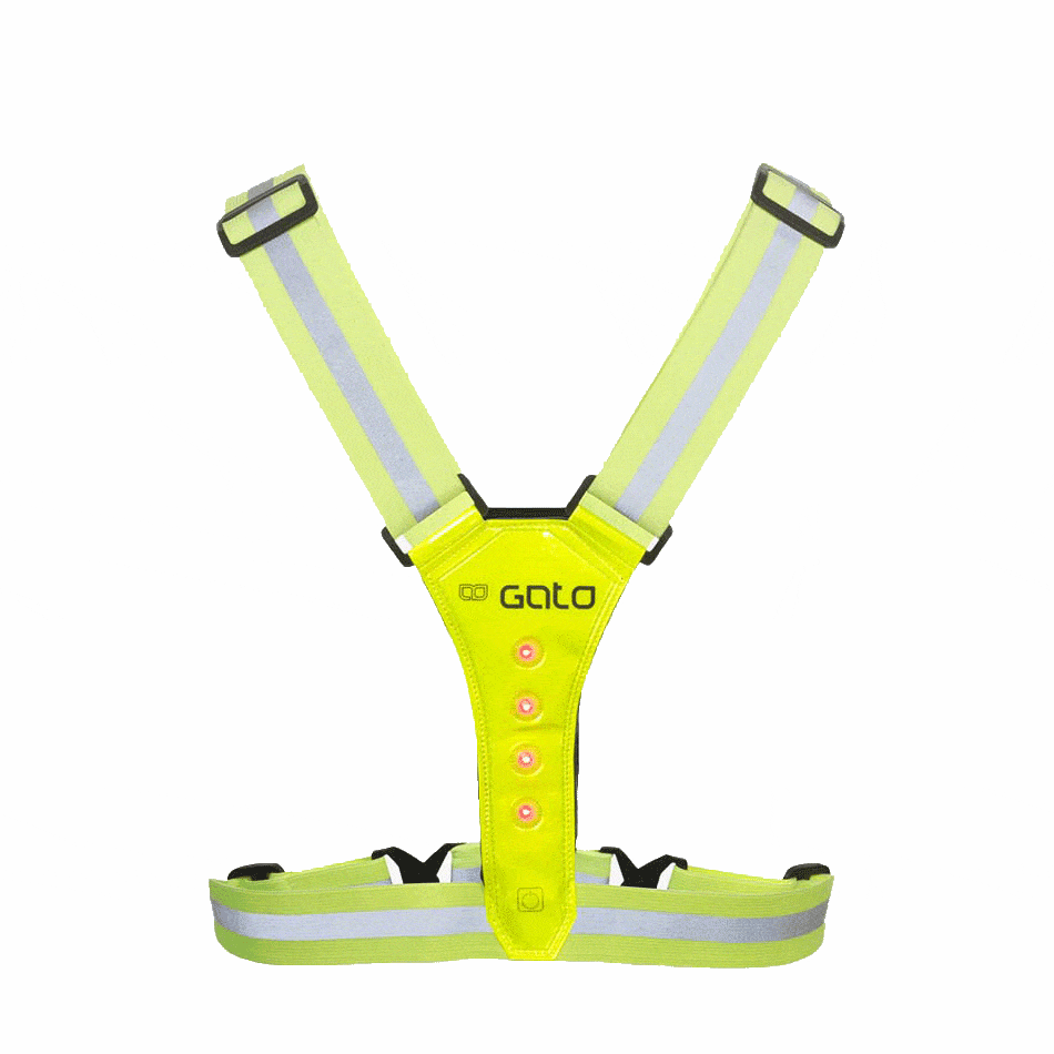 Gato Accessories Gato LED Safer Sport Vest Neon Yellow - Up and Running