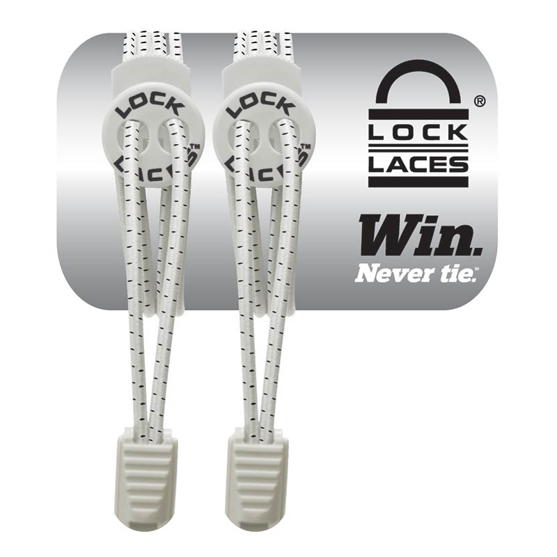 Lock Laces Accessories Lock Laces White - Up and Running